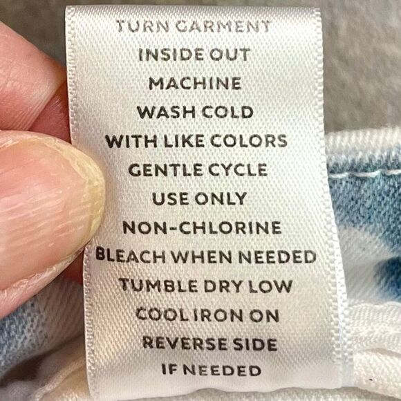 Westbound Petites High Rise Fit Capri Tye Dye Jeans 14P - Picture 7 of 8